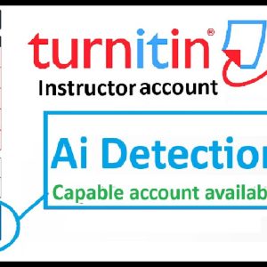 Turnitin Instructor Account 06 Month AI Detection Enabled